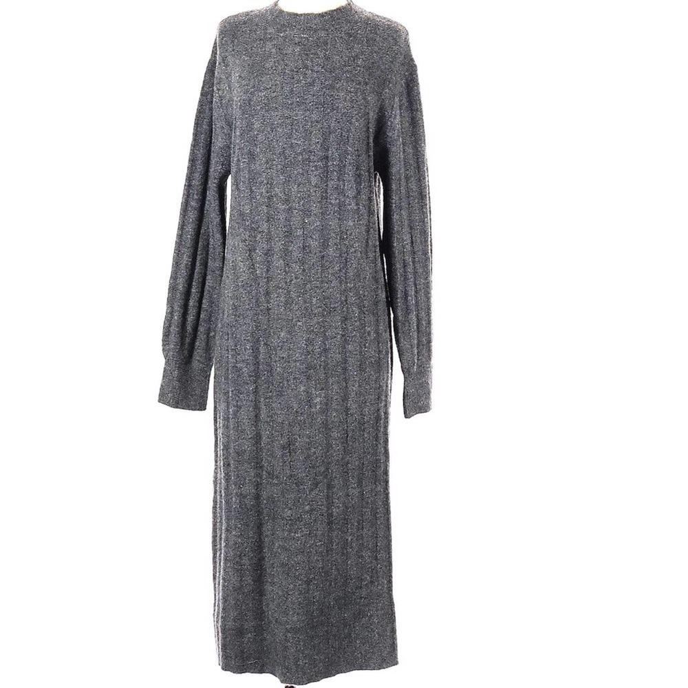 NWT ~ A NEW DAY Gray Wool Blend Mock Turtleneck Sweater DRESS~ Women's Size XS